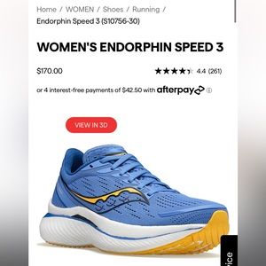 NEW IN BOX Saucony Women’s Endorphin Speed 3